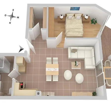 Libelle - In Der Hafenresidenz Mit Kamin & Hafenblick Apartment *